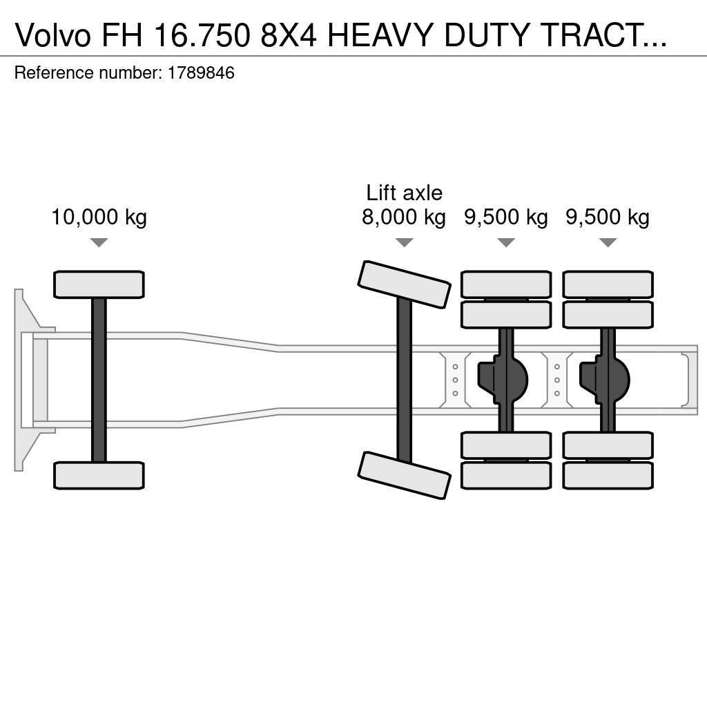 Volvo FH 16.750 8X4 HEAVY DUTY TRACTOR/SZM/TREKKER Τράκτορες