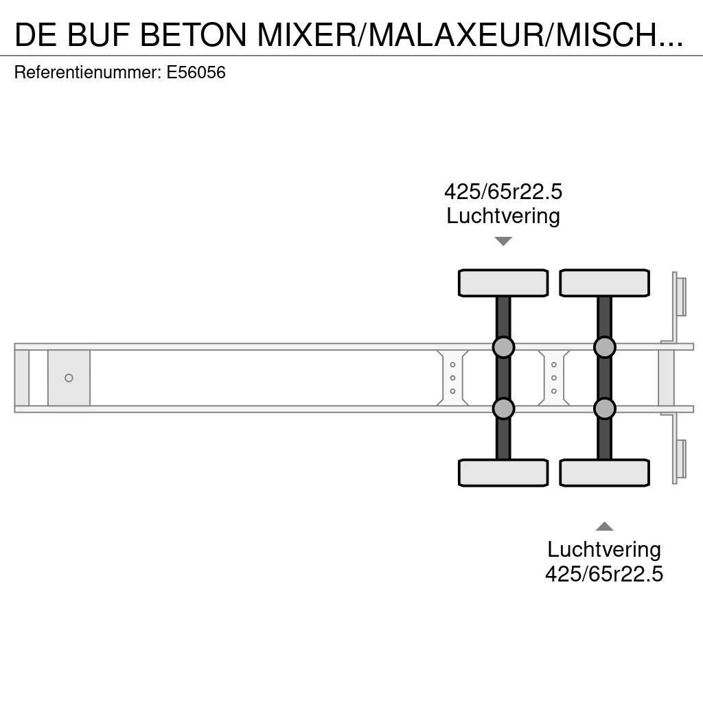  De Buf BETON MIXER/MALAXEUR/MISCHER 12m3+MOTOR/MOT Άλλες ημιρυμούλκες