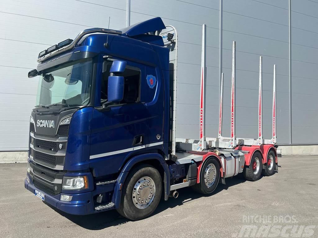 Scania R-serie R730 2019 8x4 2+2 Alucar. Säätötilavuus. Φορτηγά ξυλείας