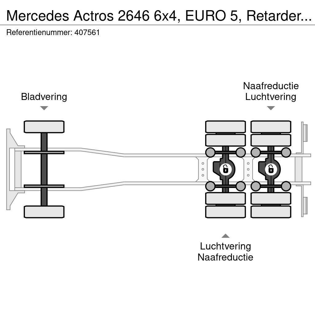 Mercedes-Benz Actros 2646 6x4, EURO 5, Retarder, Multilift Φορτηγά ανατροπή με γάντζο