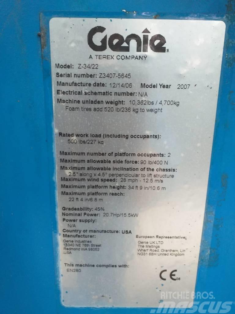Genie Z 34/22 Ανυψωτήρες με αρθρωτό βραχίονα