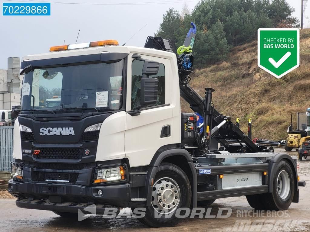 Scania P280 4X2 HIAB X-HIDUO 108B-3 Kran 12t Hooklift 3-P Φορτηγά ανατροπή με γάντζο