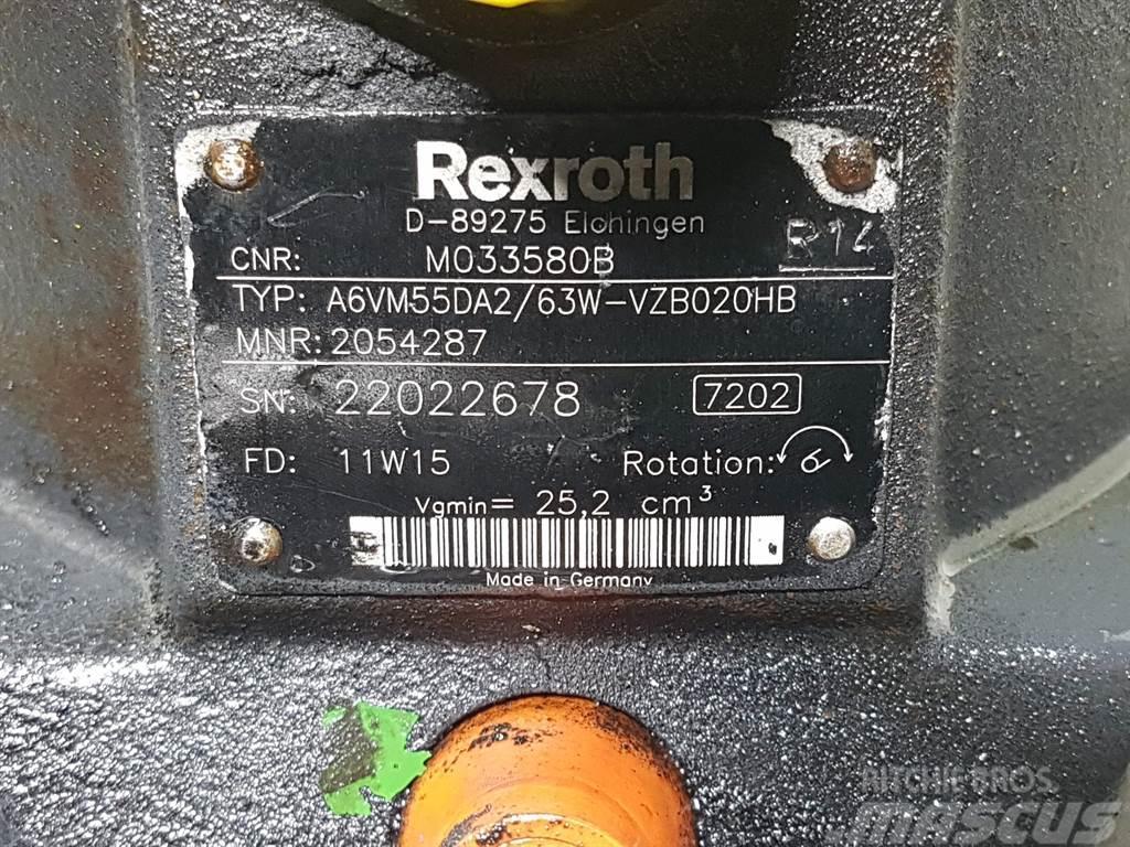 Rexroth A6VM55DA2/63W-MO33580B / R902054287-Drive motor Υδραυλικά