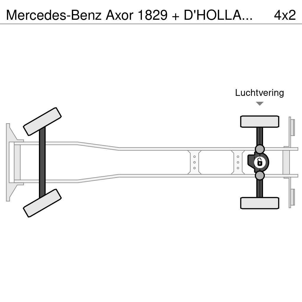 Mercedes-Benz Axor 1829 + D'HOLLANDIA 2000 KG Φορτηγά Κόφα