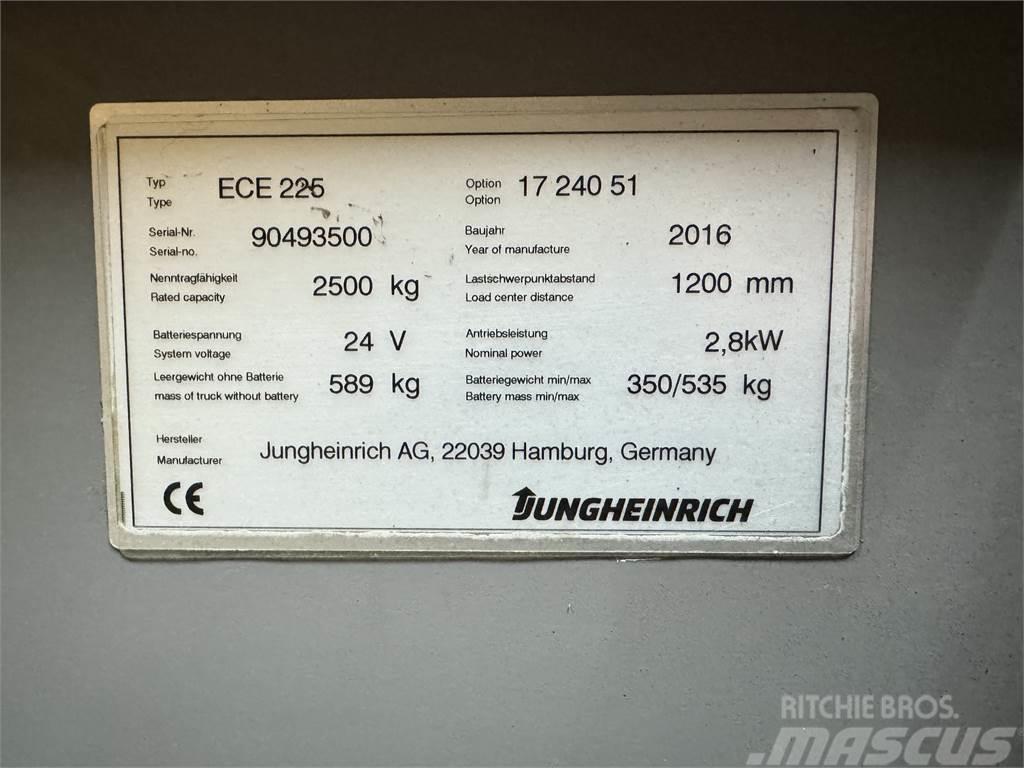 Jungheinrich ECE 225 - TRAGLAST 2.500KG - Bj. 2016 Εκσκαφάκι (διαβολάκι) < 7t