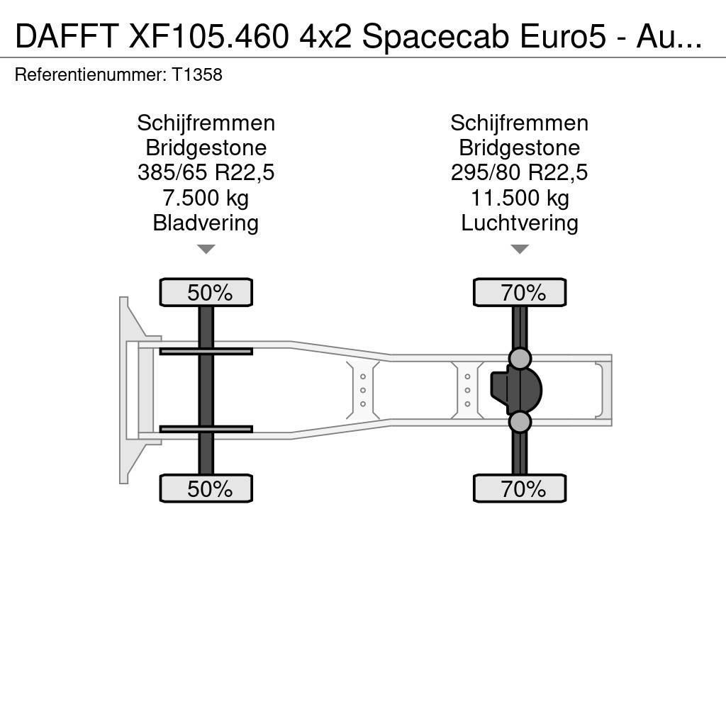 DAF FT XF105.460 4x2 Spacecab Euro5 - Automatic - Stan Τράκτορες