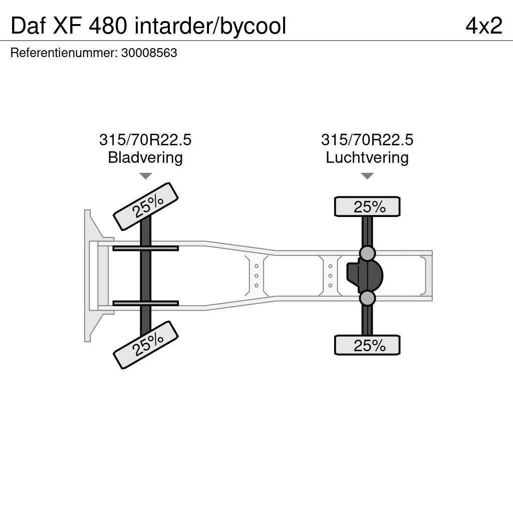 DAF XF 480 intarder/bycool Τράκτορες