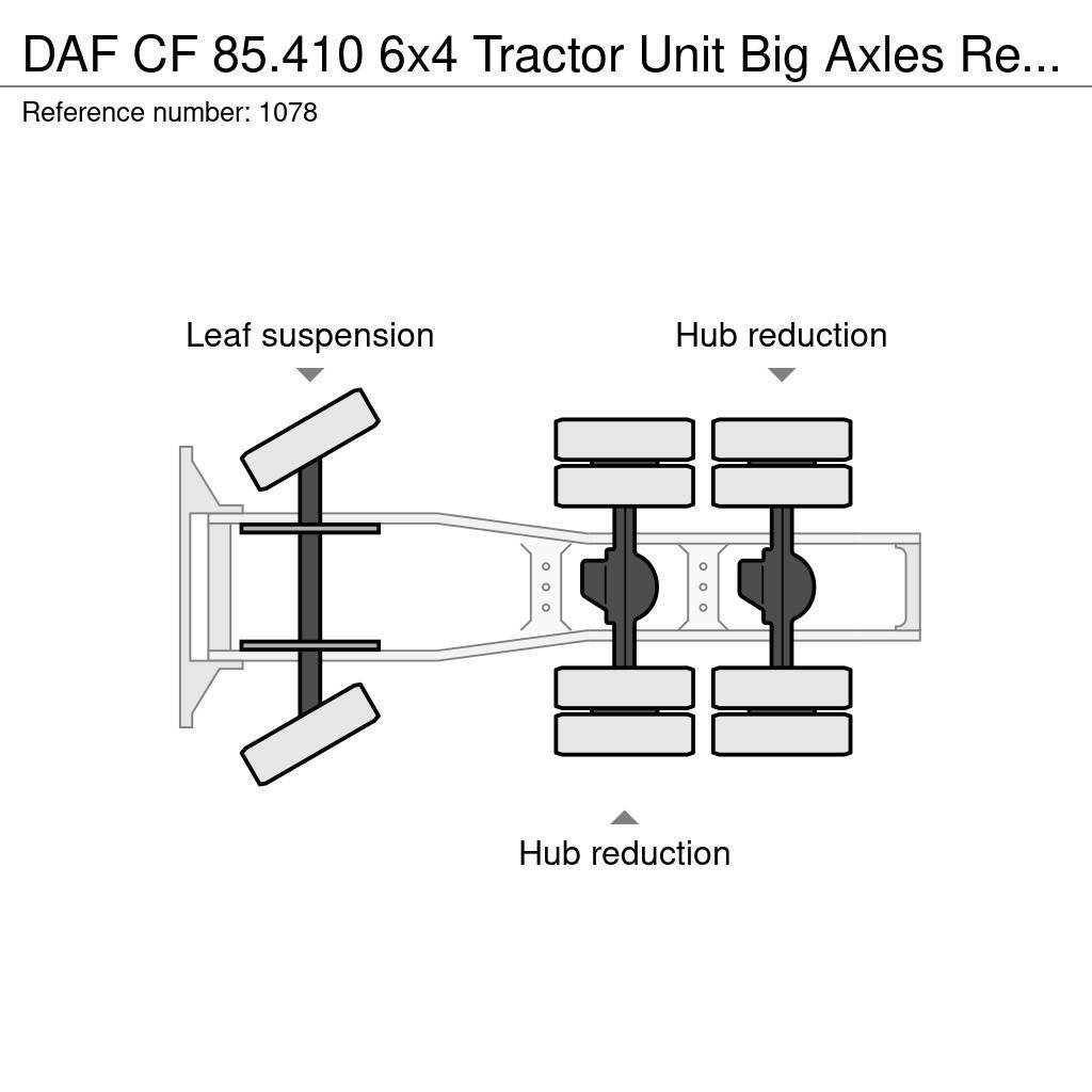 DAF CF 85.410 6x4 Tractor Unit Big Axles Retarder Good Τράκτορες