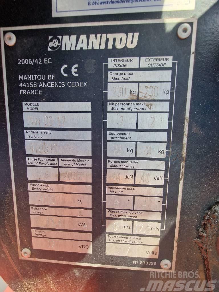 Manitou Mango 12 Ανυψωτήρες με αρθρωτό βραχίονα
