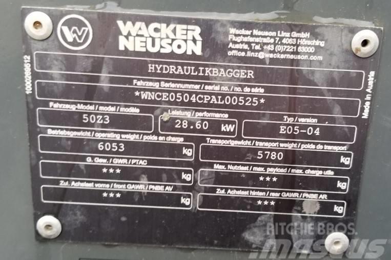 Wacker Neuson 50Z3 Εκσκαφείς με ερπύστριες