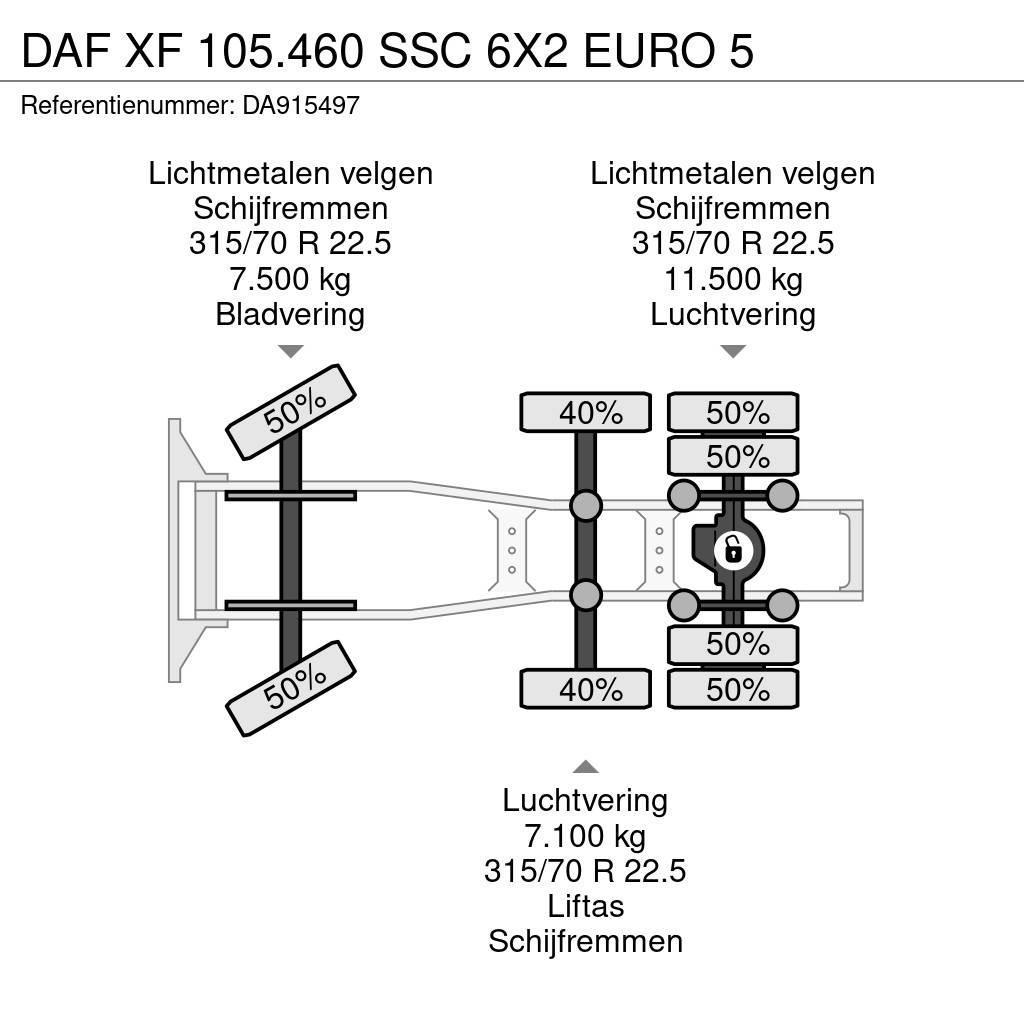 DAF XF 105.460 SSC 6X2 EURO 5 Τράκτορες
