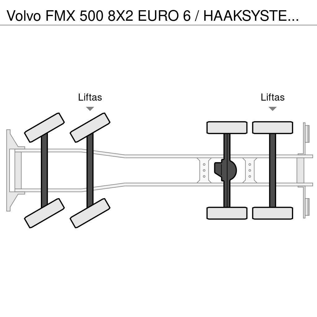Volvo FMX 500 8X2 EURO 6 / HAAKSYSTEEM / PERFECT CONDITI Φορτηγά ανατροπή με γάντζο