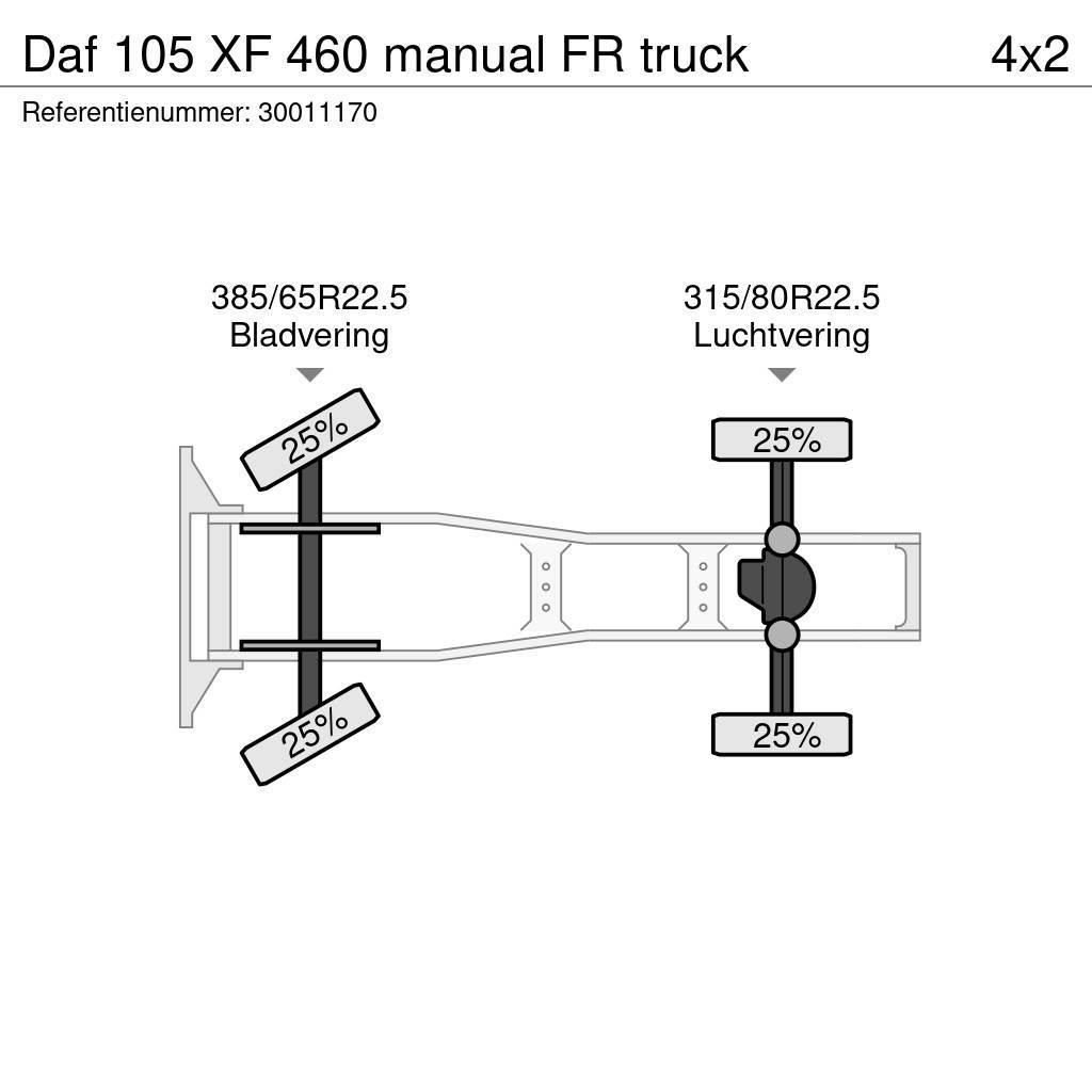 DAF 105 XF 460 manual FR truck Τράκτορες