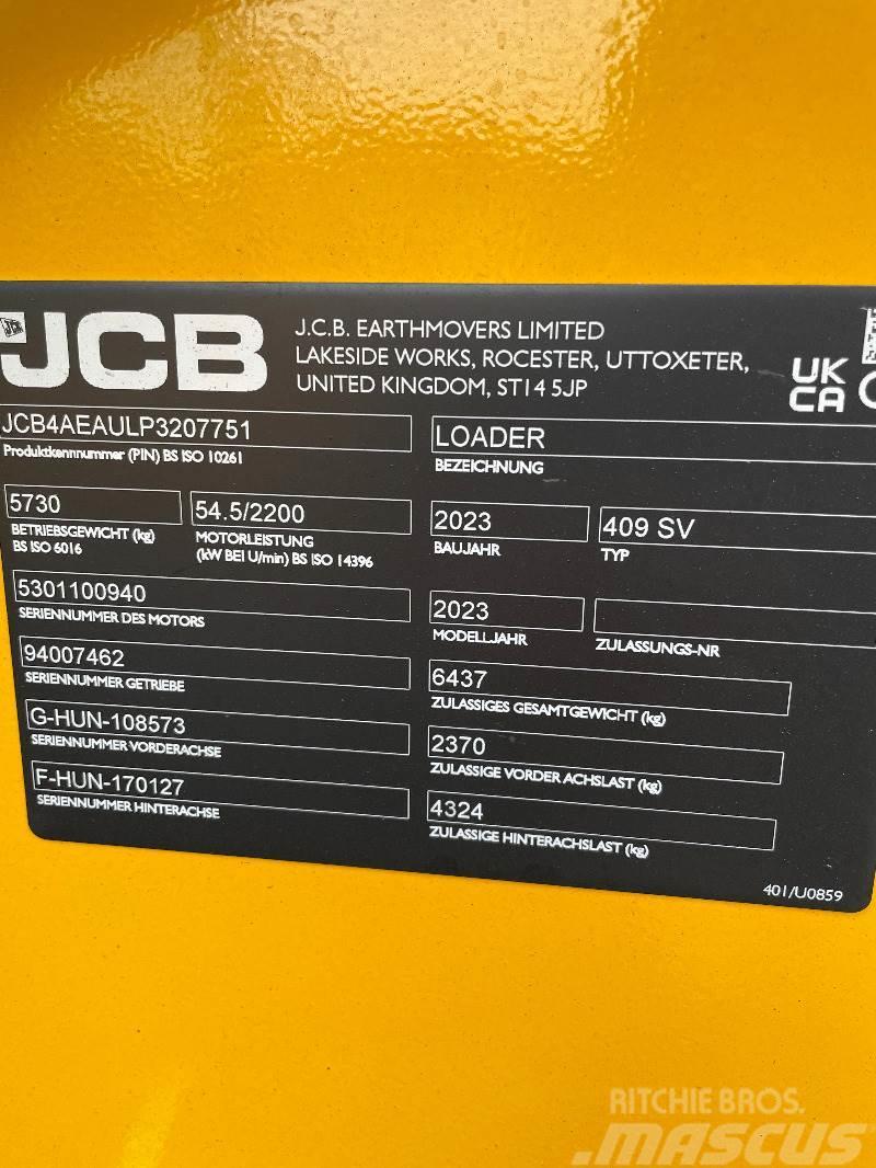 JCB 409 S5 Φορτωτές με λάστιχα (Τροχοφόροι)
