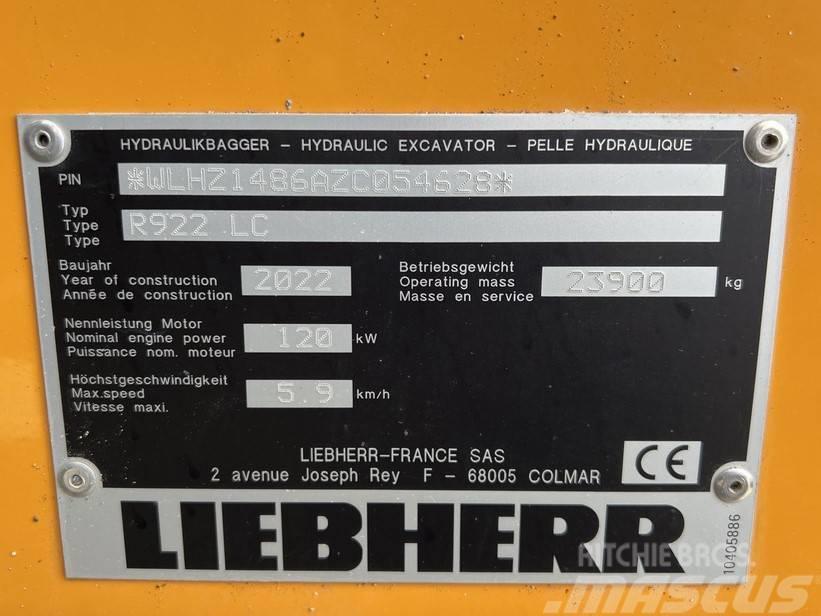 Liebherr R922 LC Εκσκαφείς με ερπύστριες