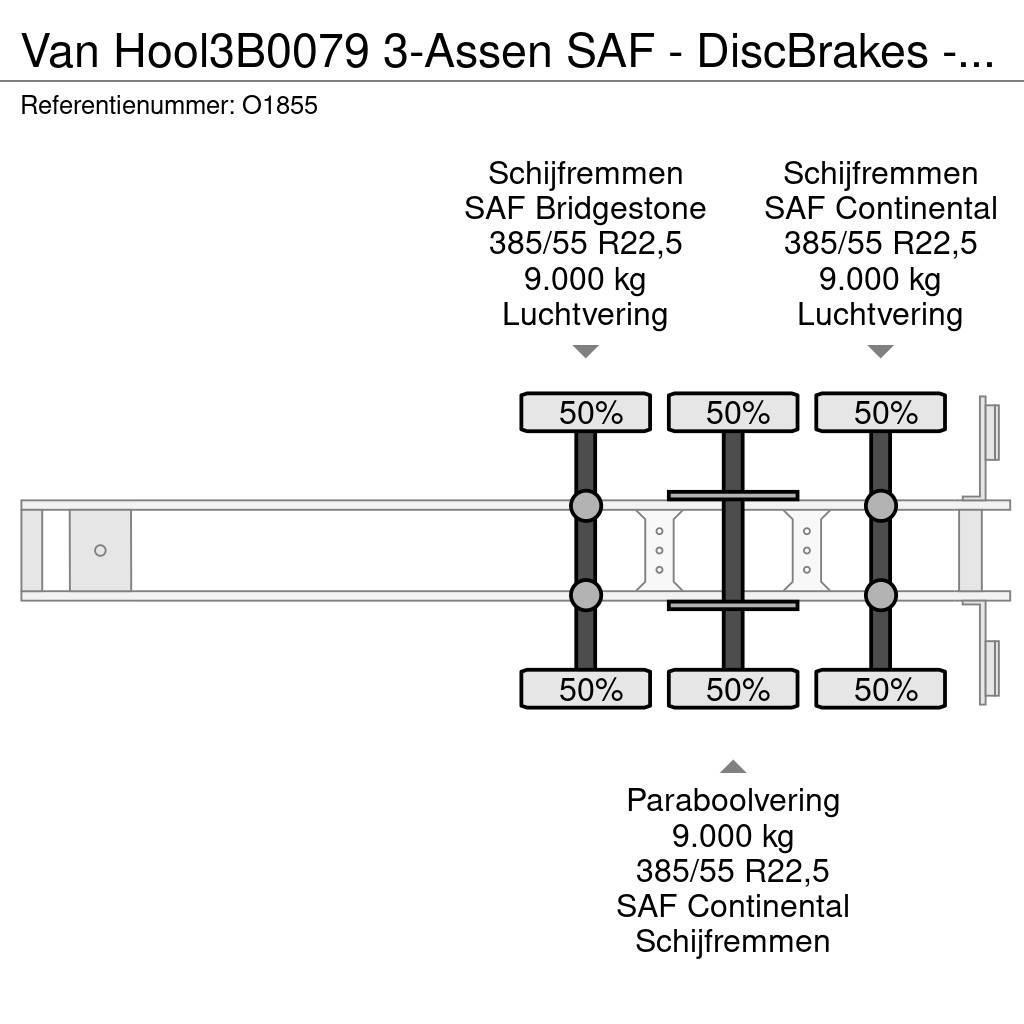 Van Hool 3B0079 3-Assen SAF - DiscBrakes - ADR - Backslider Ημιρυμούλκες Container