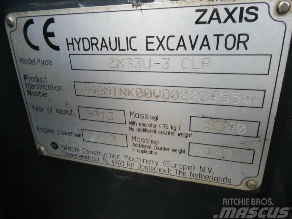 Hitachi ZX 33 U CLR Εκσκαφάκι (διαβολάκι) < 7t