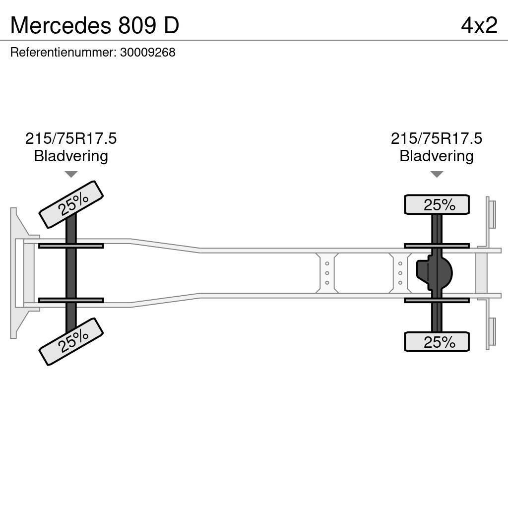 Mercedes-Benz 809 D Φορτηγά Kαρότσα με ανοιγόμενα πλαϊνά