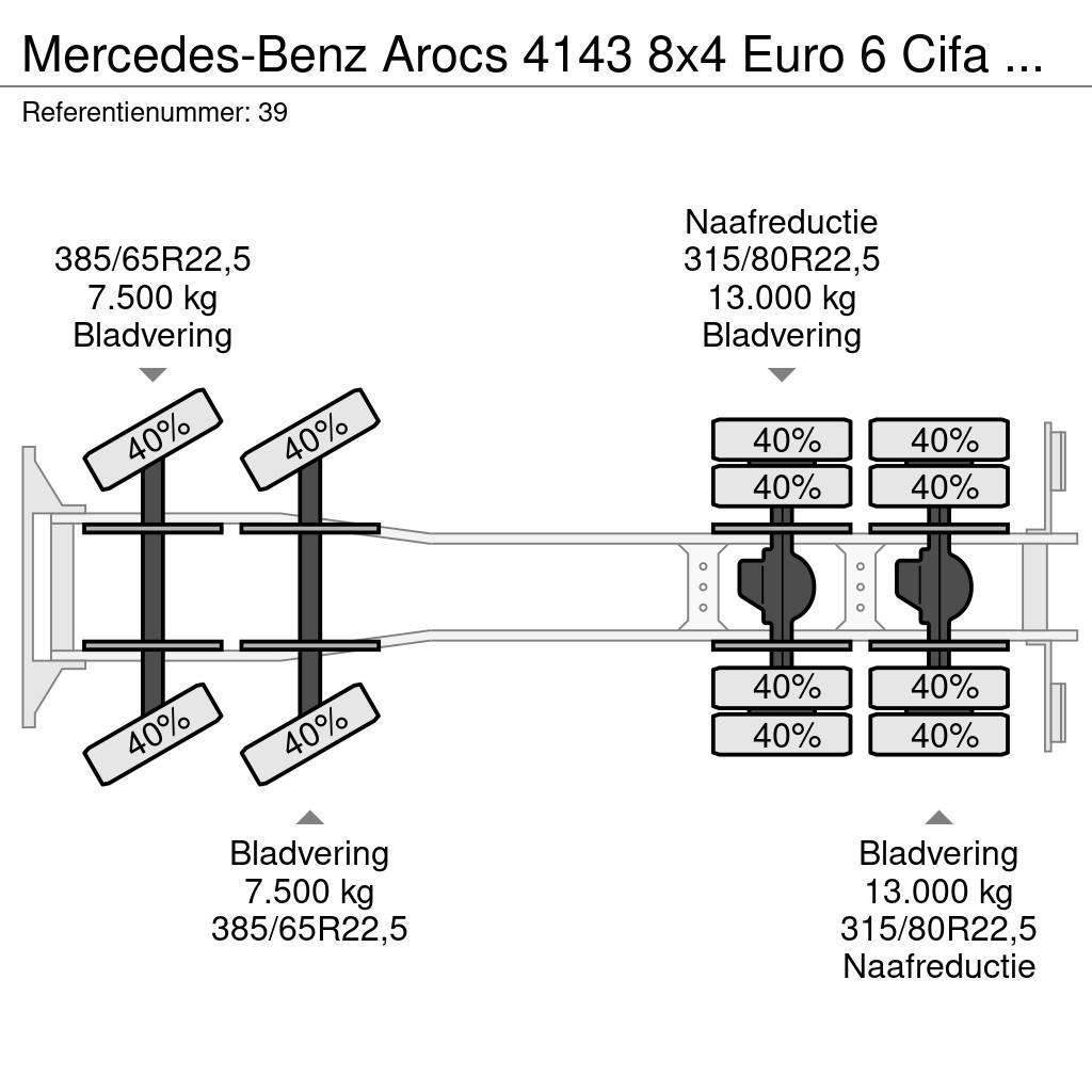Mercedes-Benz Arocs 4143 8x4 Euro 6 Cifa K47 H-RZ 47 Meter NL Tr Αντλίες σκυροδέματος