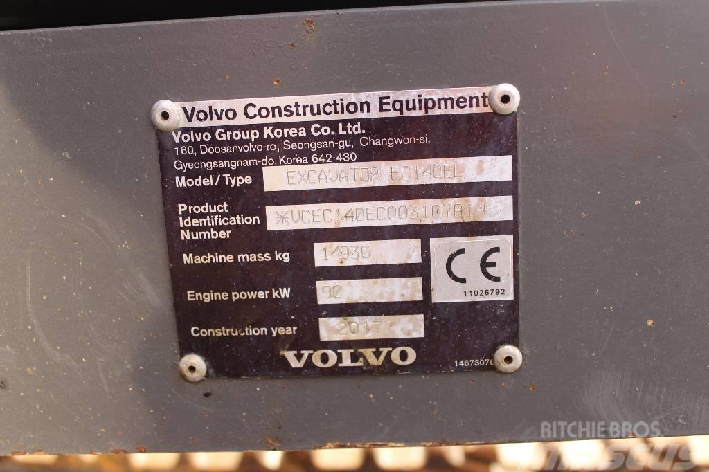 Volvo EC 140 E / Pyörittäjä, Novatron 3D, 2 kauhaa Εκσκαφείς με ερπύστριες