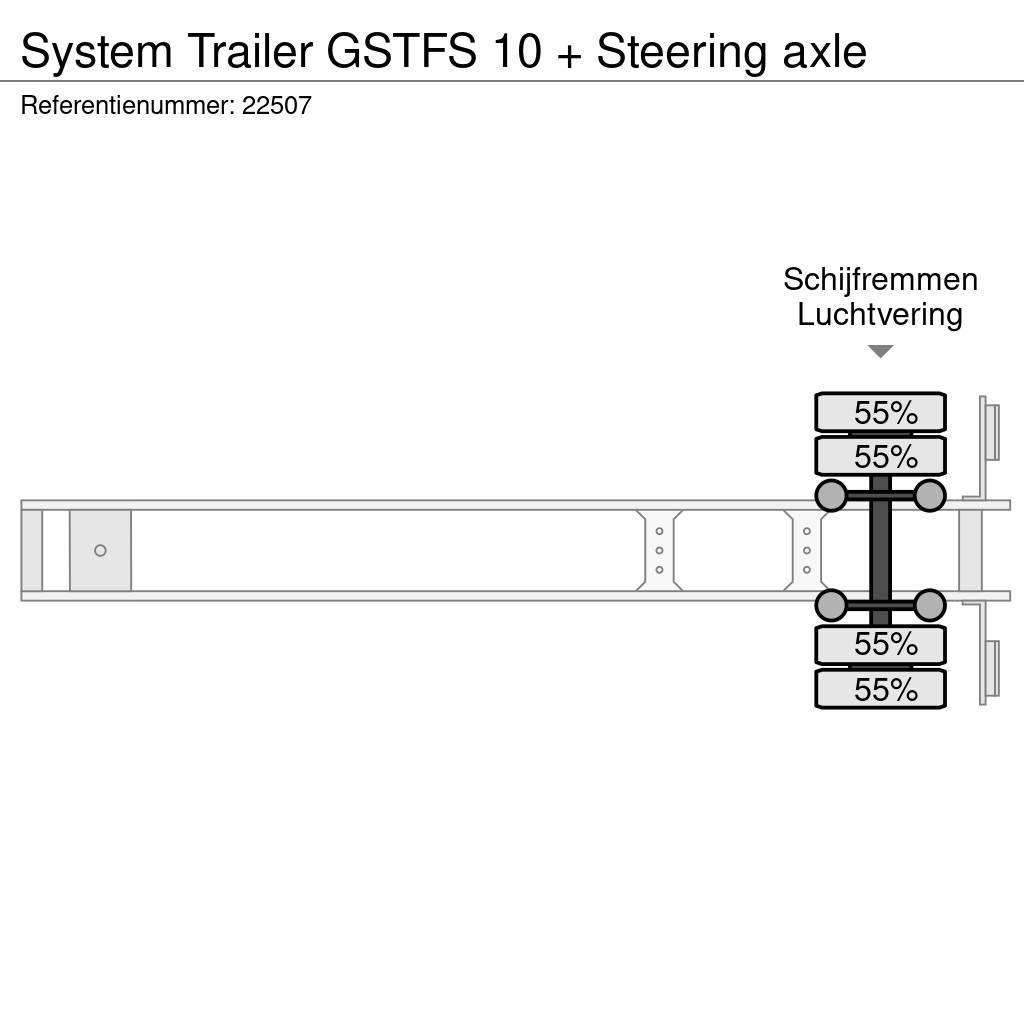  SYSTEM TRAILER GSTFS 10 + Steering axle Ημιρυμούλκες κόφα