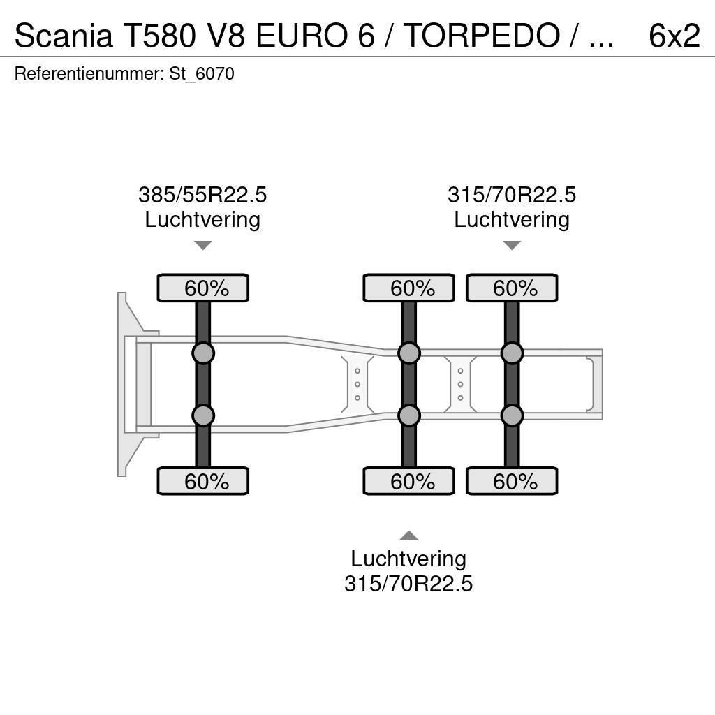 Scania T580 V8 EURO 6 / TORPEDO / HAUBER / SHOW TRUCK Τράκτορες