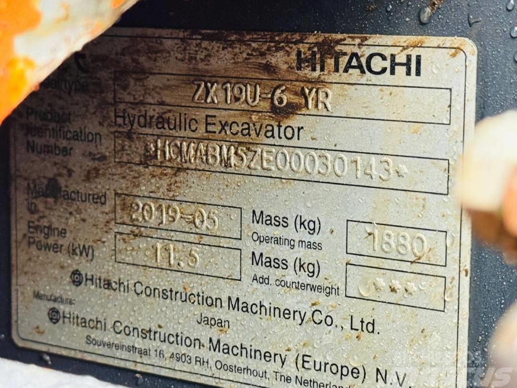 Hitachi ZX 19 U-6 Εκσκαφάκι (διαβολάκι) < 7t