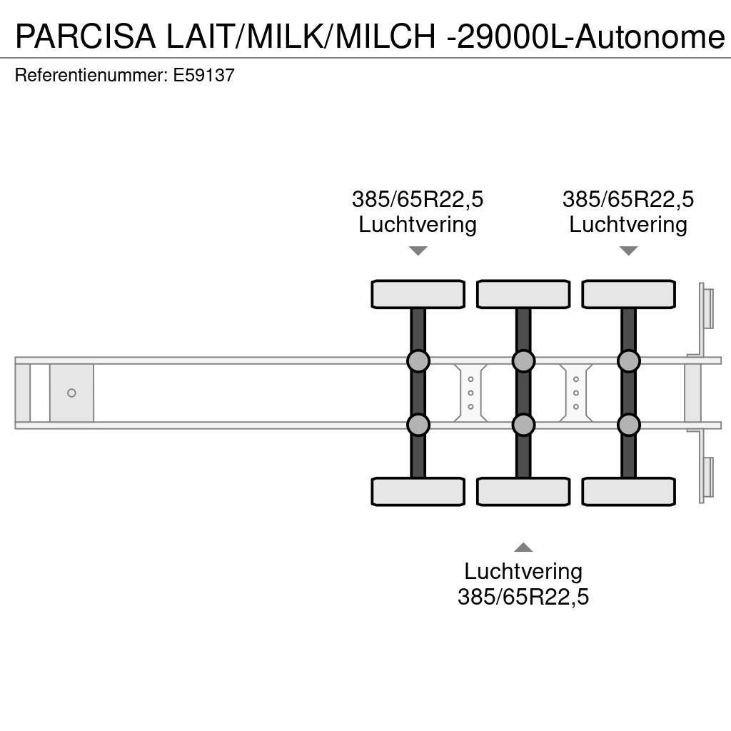  Parcisa LAIT/MILK/MILCH -29000L-Autonome Ημιρυμούλκες βυτίων