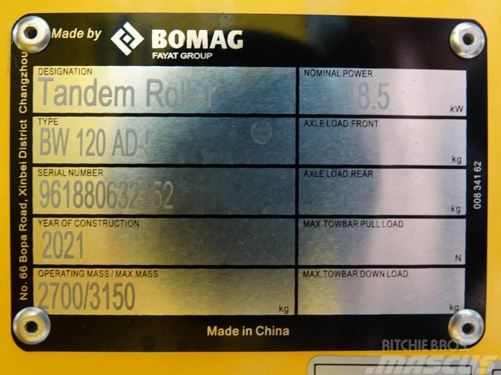 Bomag BW120AD-5 - 200 Hours! Kubota Engine Οδοστρωτήρες διπλού κυλίνδρου