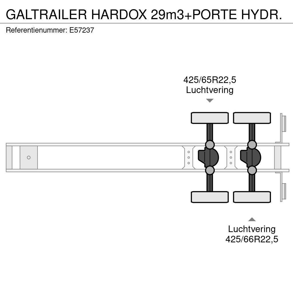  GALTRAILER HARDOX 29m3+PORTE HYDR. Ανατρεπόμενες ημιρυμούλκες
