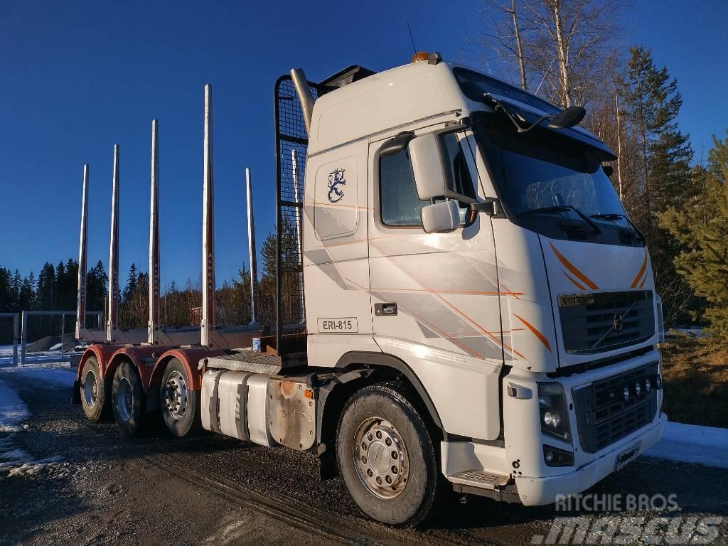 Volvo FH750 puuvarustus, napaperät,trippeli Φορτηγά ξυλείας