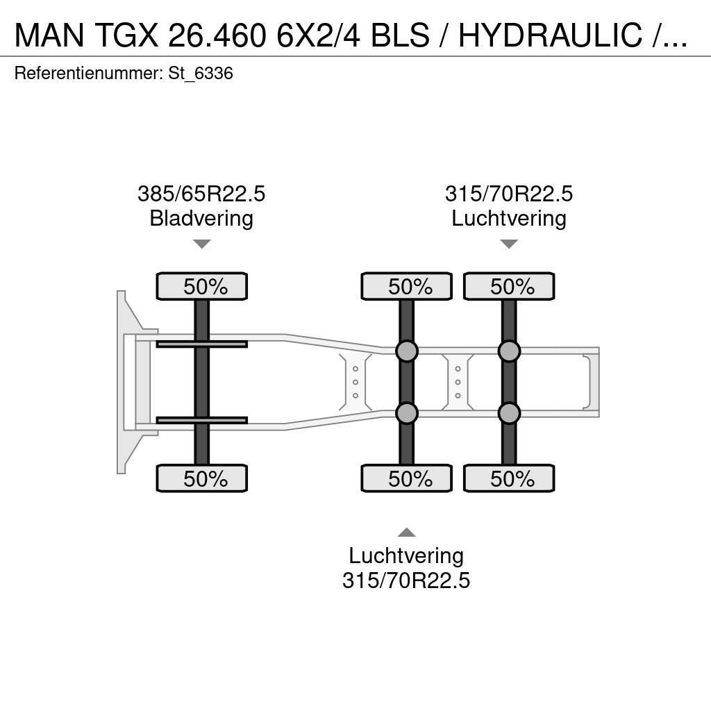 MAN TGX 26.460 6X2/4 BLS / HYDRAULIC / NL TRUCK Τράκτορες