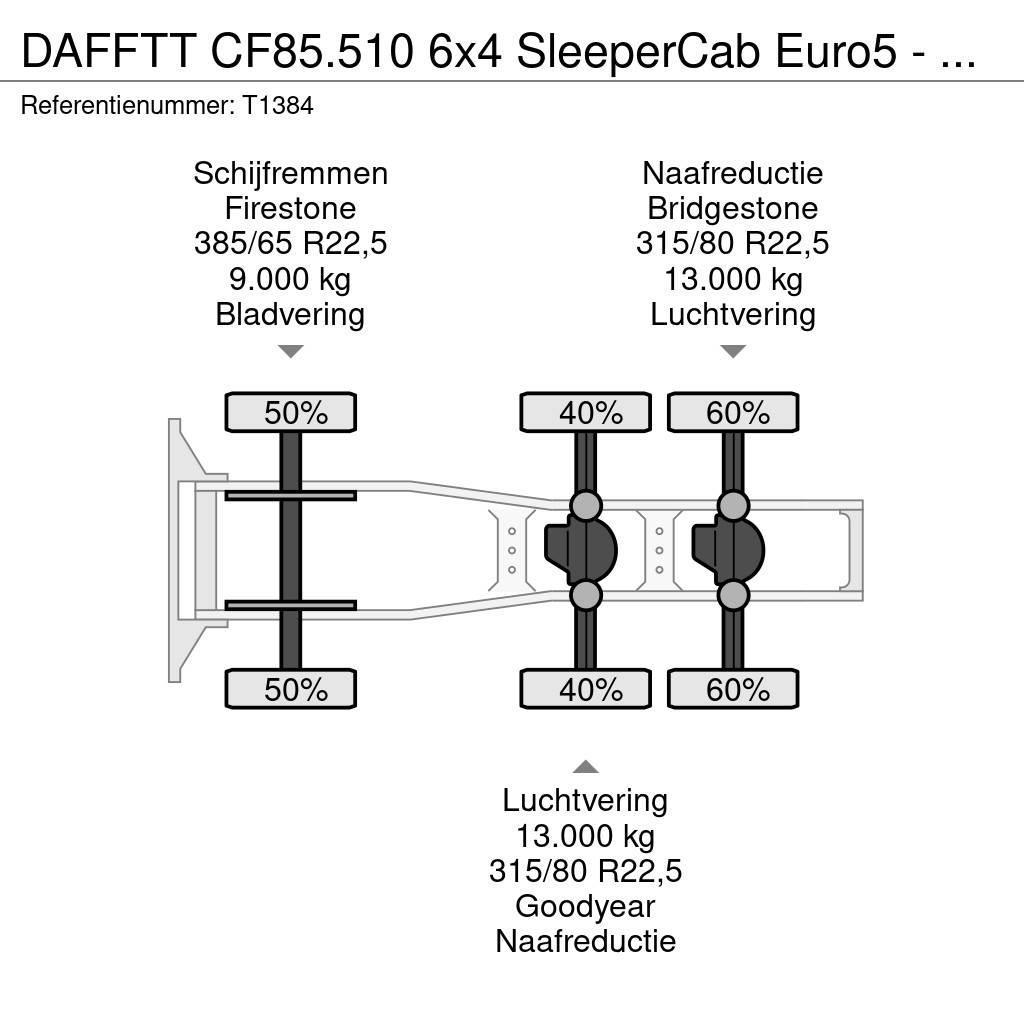 DAF FTT CF85.510 6x4 SleeperCab Euro5 - 189.000km Orig Τράκτορες