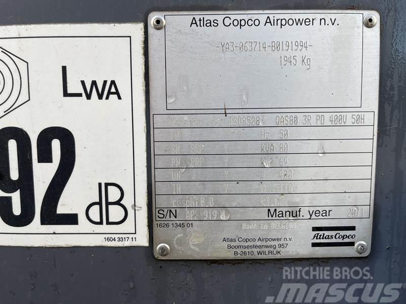 Atlas Copco QAS 80 Γεννήτριες ντίζελ