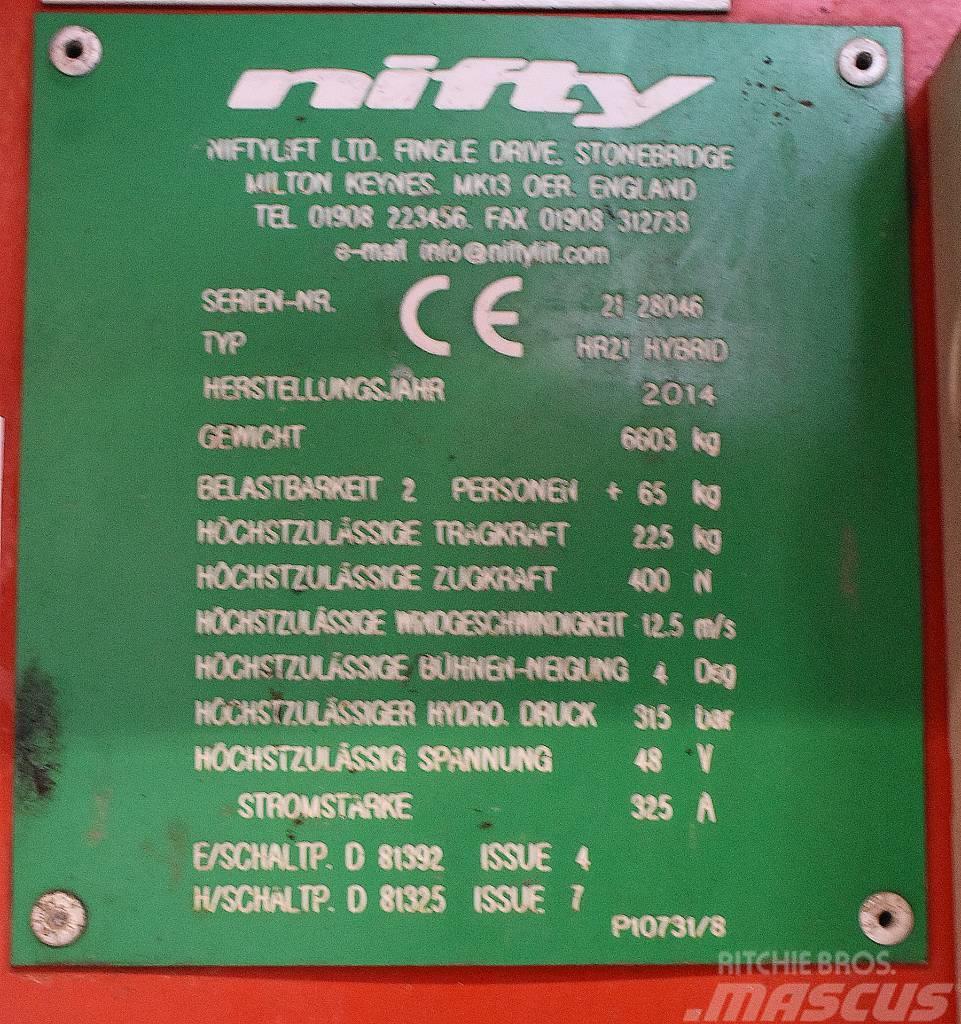 Niftylift BS2191 - HR21 Ανυψωτήρες με αρθρωτό βραχίονα