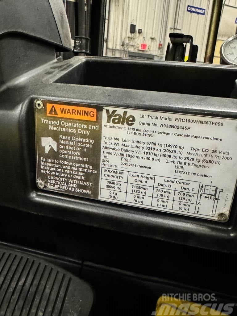 Yale ERC100VH Ηλεκτρικά περονοφόρα ανυψωτικά κλαρκ