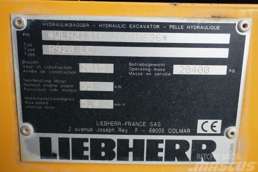 Liebherr R 920 LC Εκσκαφείς με ερπύστριες