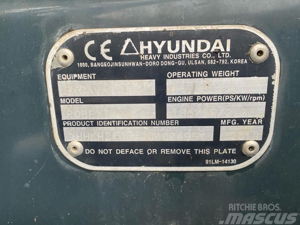 Hyundai 140w-9 Εκσκαφείς με τροχούς - λάστιχα