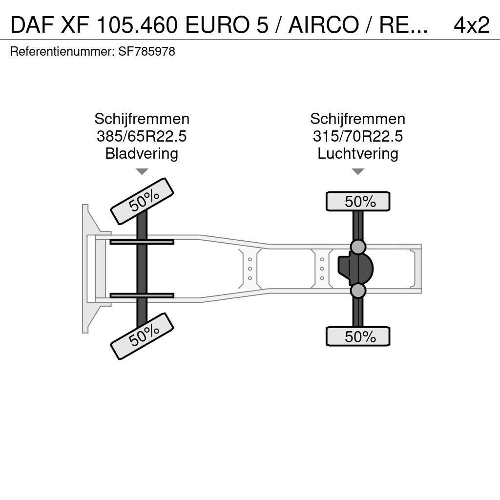 DAF XF 105.460 EURO 5 / AIRCO / RETARDER Τράκτορες