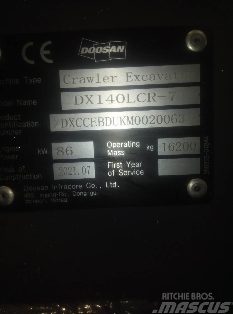 Doosan DX140LCR-7 Εκσκαφείς με ερπύστριες