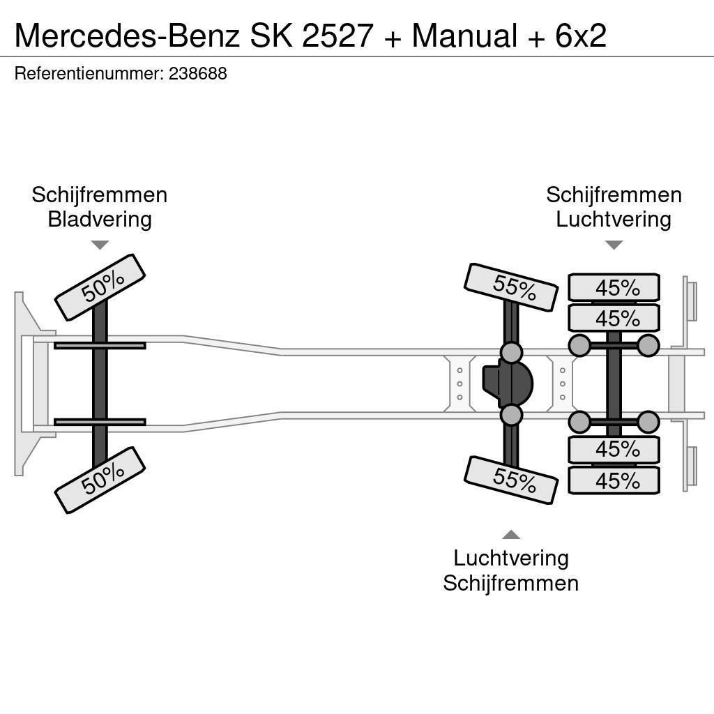 Mercedes-Benz SK 2527 + Manual + 6x2 Φορτηγά Σασί