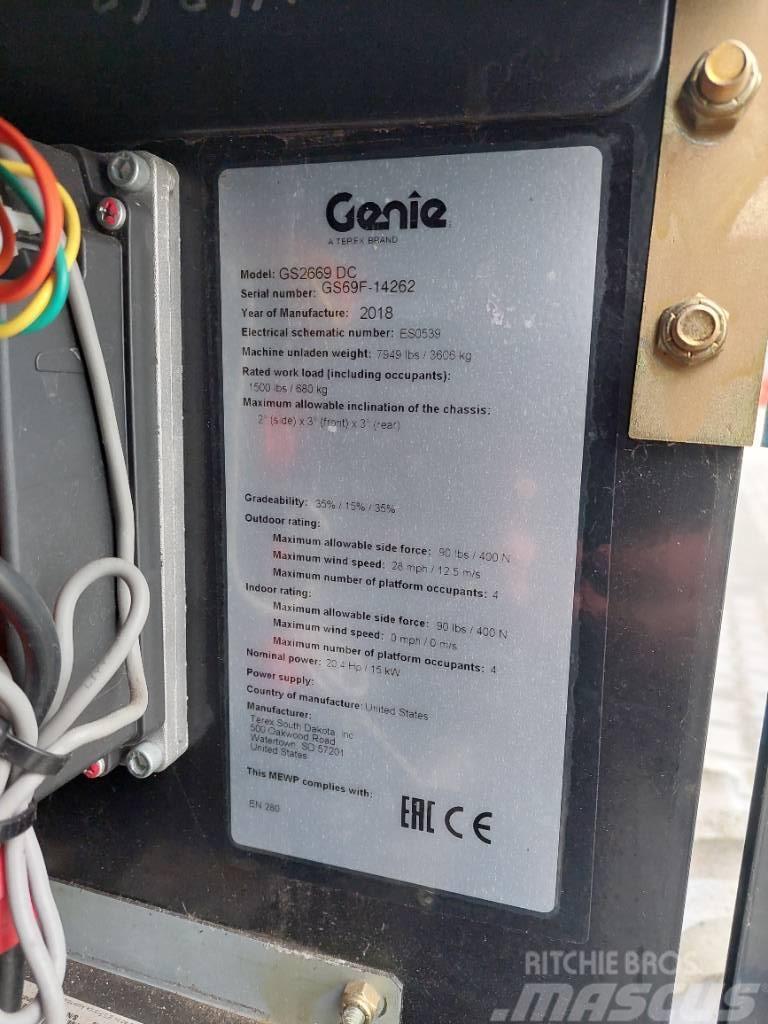 Genie GS 2669 DC Ανυψωτήρες ψαλιδωτής άρθρωσης