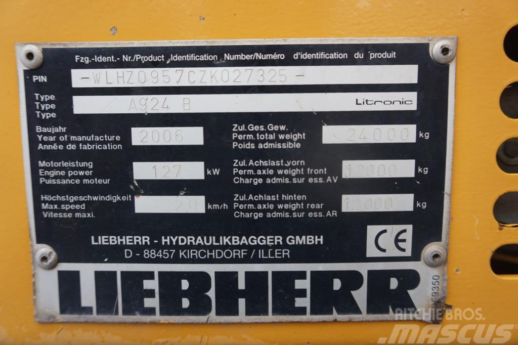 Liebherr A 924 B Litronic Βιομηχανικά μηχανήματα διαχείρισης αποβλήτων