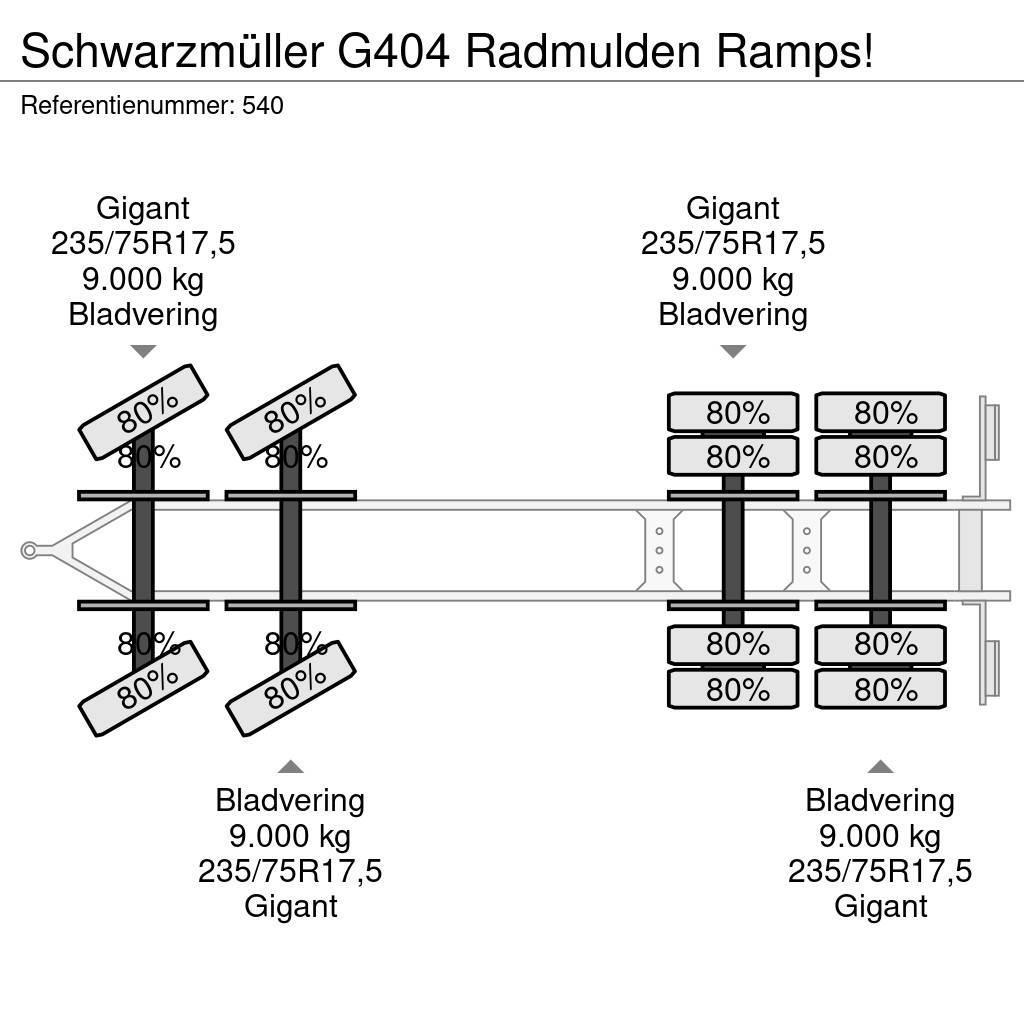 Schwarzmüller G404 Radmulden Ramps! Οχήματα με χαμηλό δάπεδο