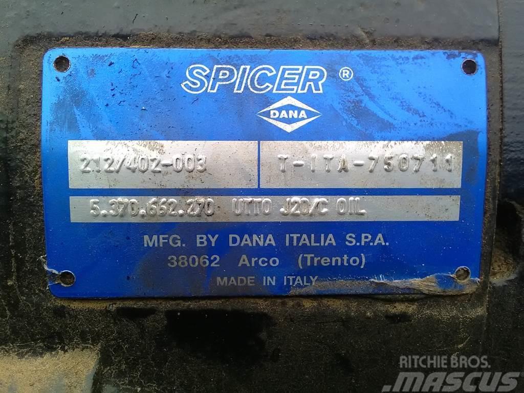 Spicer Dana 212/402-003 - Axle/Achse/As Άξονες