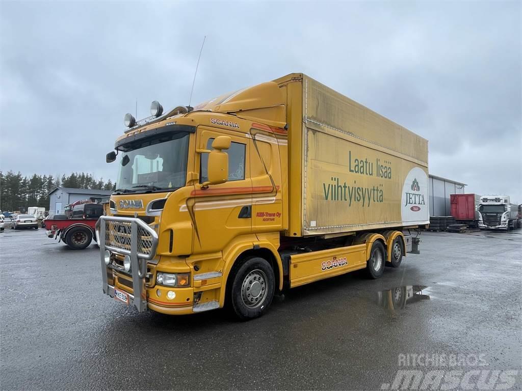 Scania R-500 6x2-4500, 7,7m tasonostolaite + Lokinsiipi Φορτηγά για εμπορευματοκιβώτια