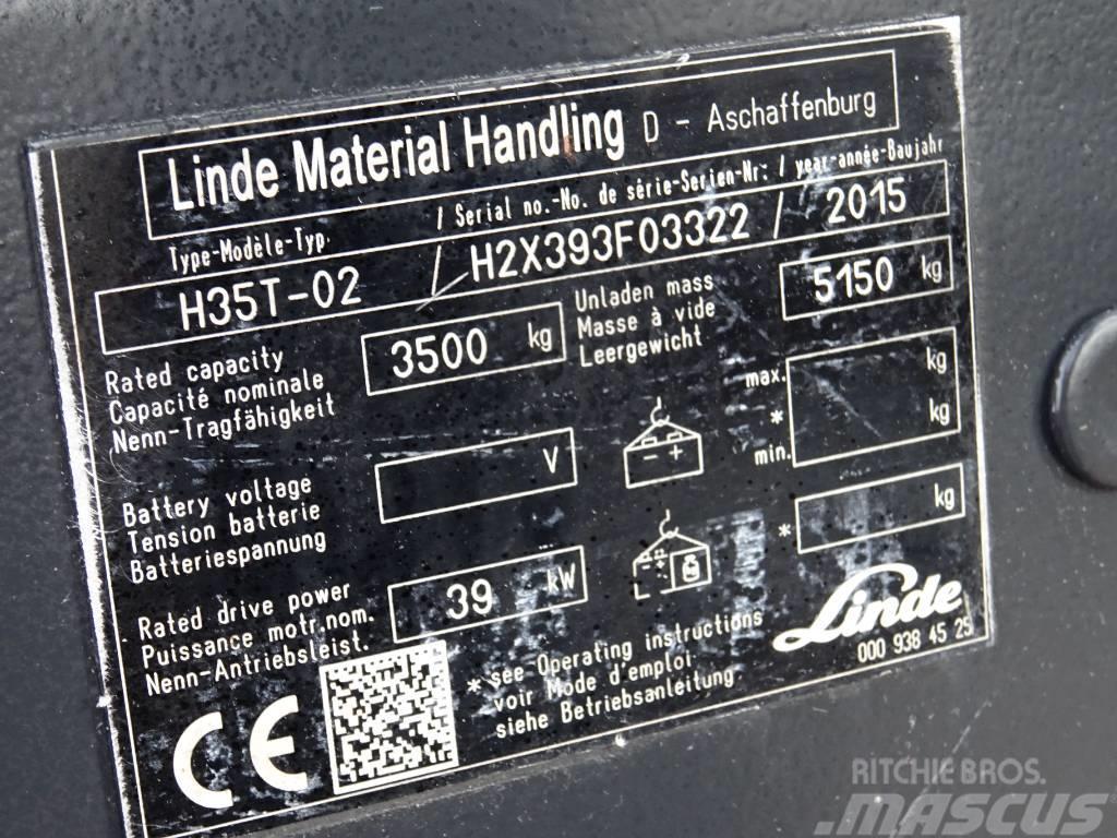 Linde H35T-02 Περονοφόρα ανυψωτικά κλαρκ με φυσικό αέριο LPG