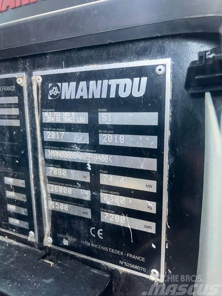 Manitou MLT 733 105D Τηλεσκοπικοί τροχοφόροι φορτωτές