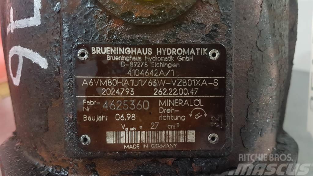 Brueninghaus Hydromatik A6VM80HA1U1/63W - Ahlmann AL95 - Drive motor Υδραυλικά