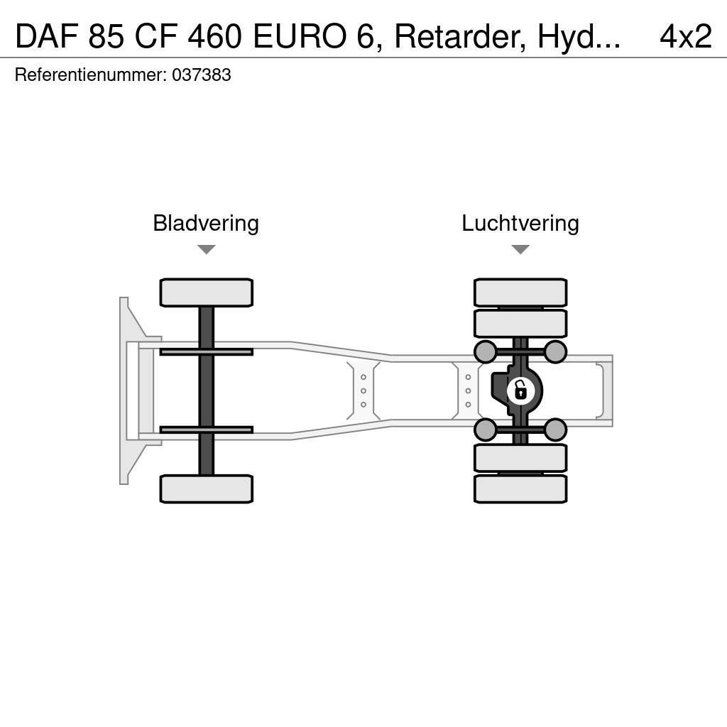 DAF 85 CF 460 EURO 6, Retarder, Hydraulic Τράκτορες